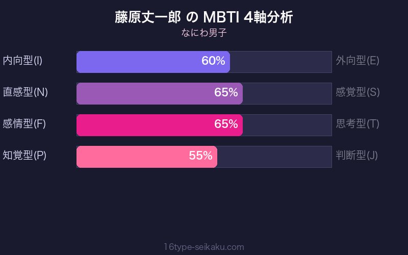 MBTI 4軸分析チャート