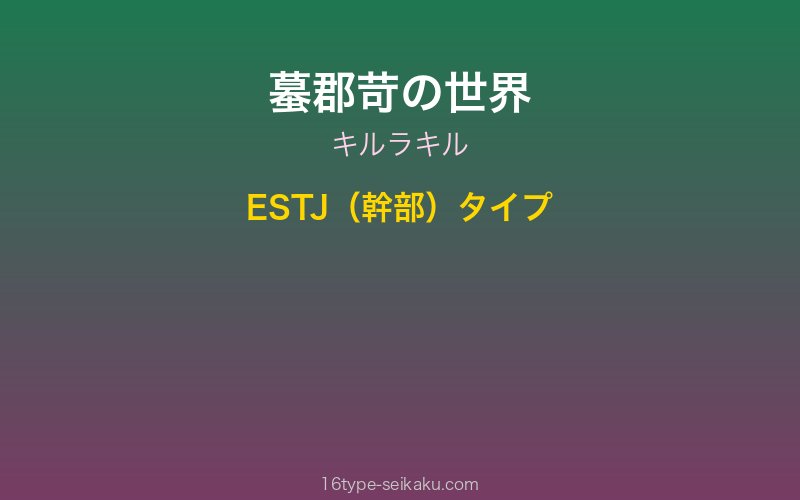 キャラクターイメージ