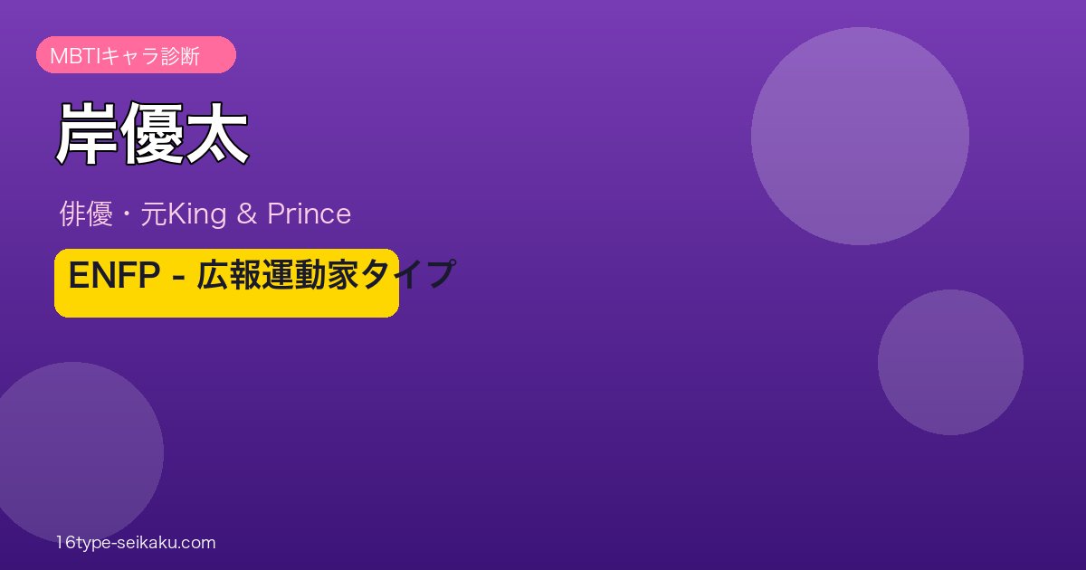 岸優太 MBTIアイキャッチ
