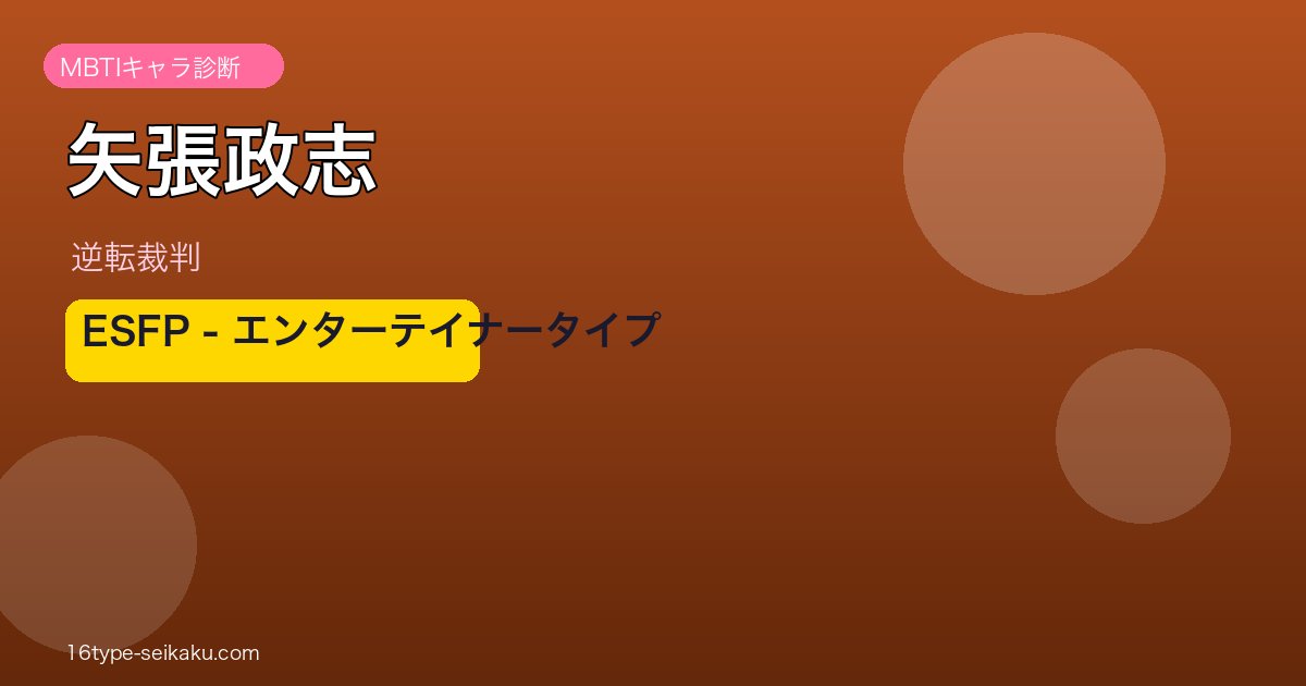 矢張政志 MBTI