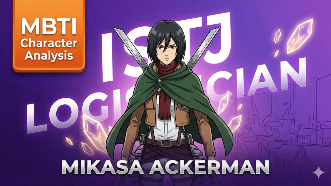 ミカサ・アッカーマン MBTI ISTJ キャラ診断 アイキャッチ