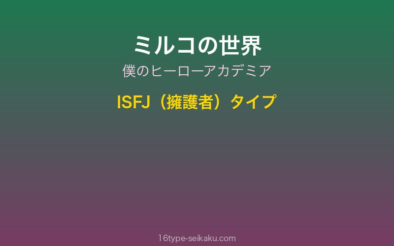 キャラクターイメージ