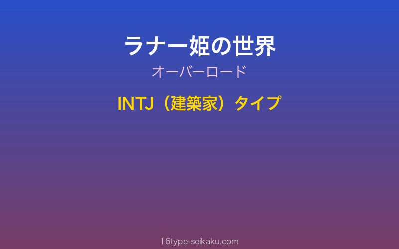 ラナー姫 キャラクターイメージ