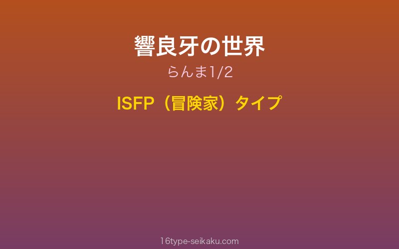 キャラクターイメージ