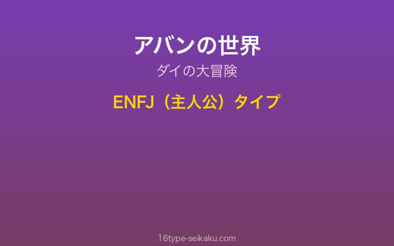 アバン キャラクターイメージ