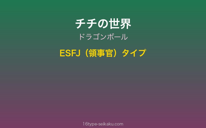 チチ キャラクターイメージ