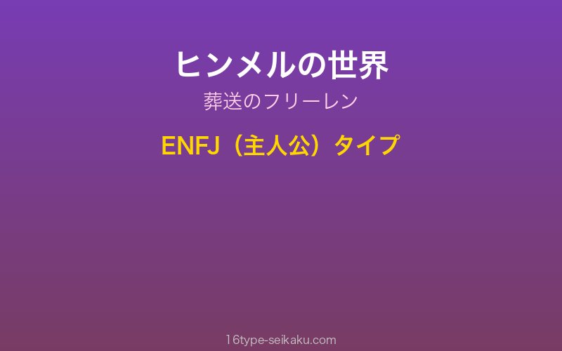 ヒンメル キャラクターイメージ