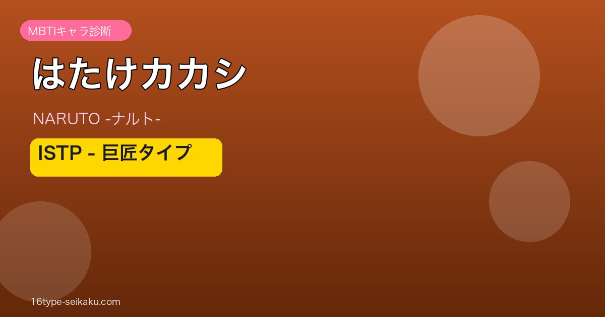 はたけカカシのMBTIアイキャッチ