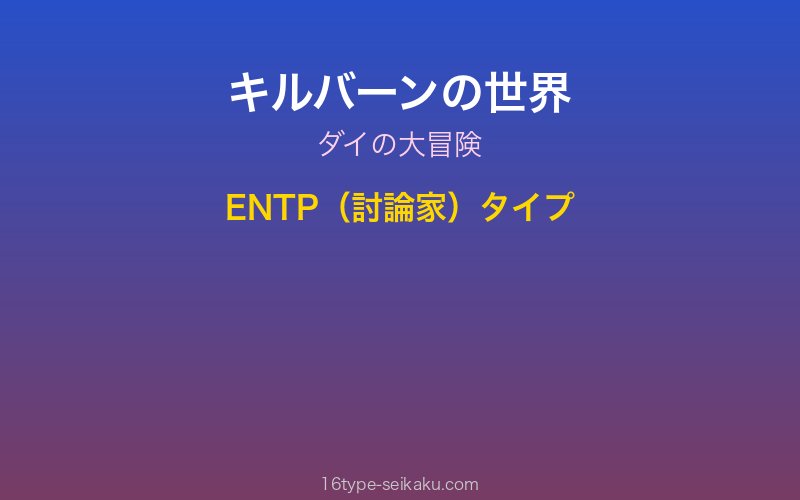 キルバーン キャラクターイメージ