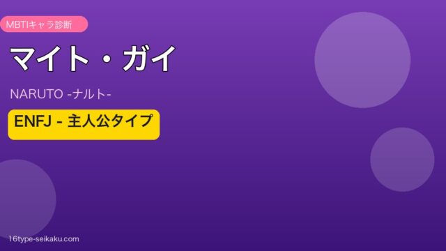マイト・ガイのMBTIアイキャッチ