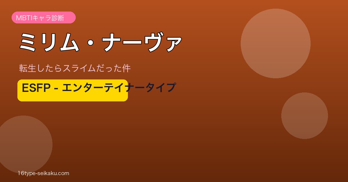 ミリム・ナーヴァアイキャッチ