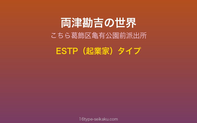 両津勘吉 キャラクターイメージ