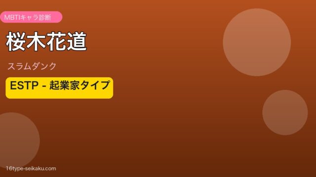 桜木花道のMBTIアイキャッチ