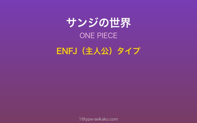 サンジ キャラクターイメージ