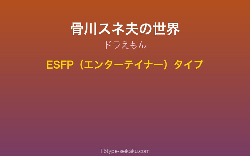 骨川スネ夫 キャラクターイメージ