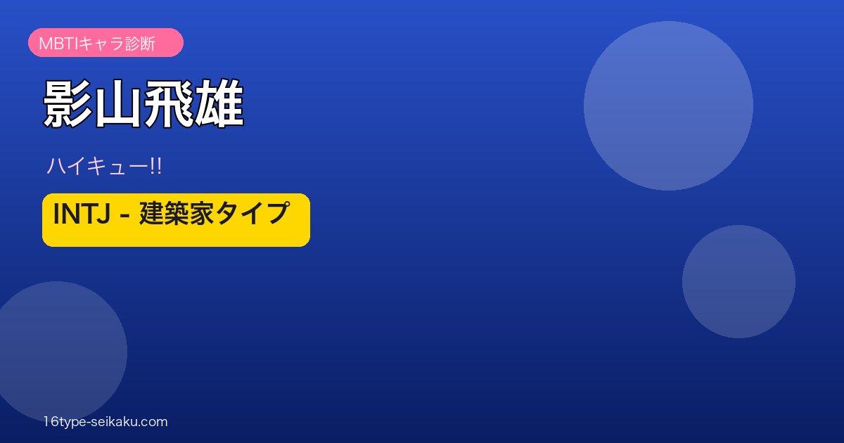 影山飛雄 INTJ アイキャッチ