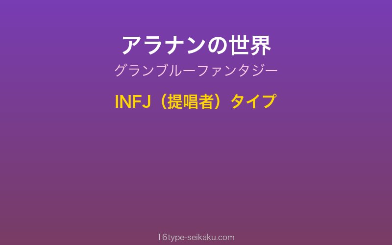 キャラクターイメージ
