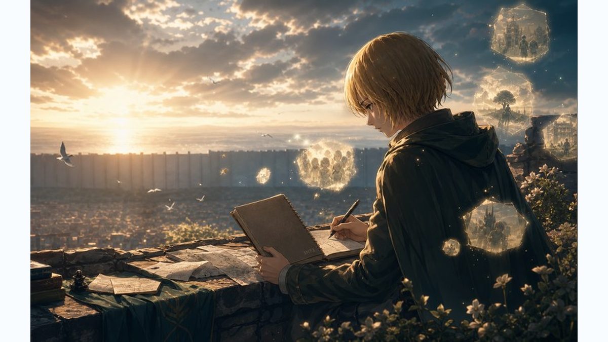 アルミンの心に残る名言・名セリフの要点をまとめたMBTIキャラ診断インフォグラフィック