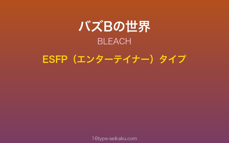 バズB キャラクターイメージ