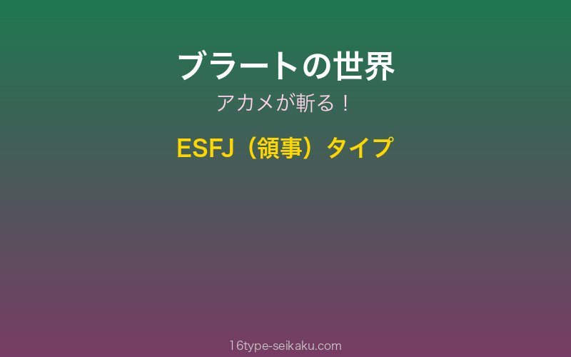 ブラート キャラクターイメージ