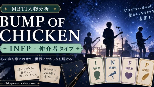 BUMP OF CHICKENのMBTI人物分析アイキャッチ画像