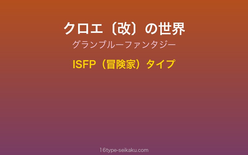 キャラクターイメージ
