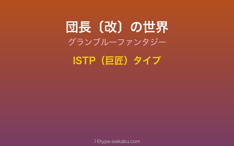キャラクターイメージ
