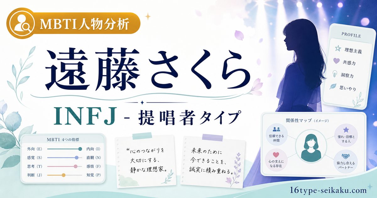 遠藤さくらのMBTI人物分析アイキャッチ画像