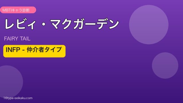 レビィ・マクガーデン INFP アイキャッチ