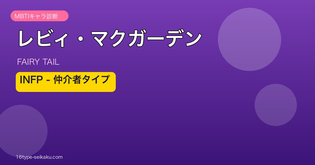 レビィ・マクガーデン INFP アイキャッチ