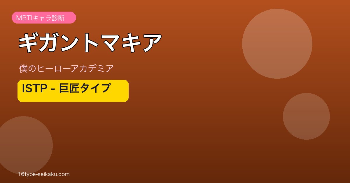 ギガントマキア ISTP アイキャッチ