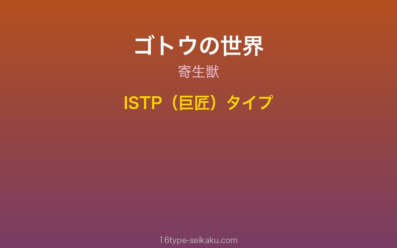 ゴトウ キャラクターイメージ