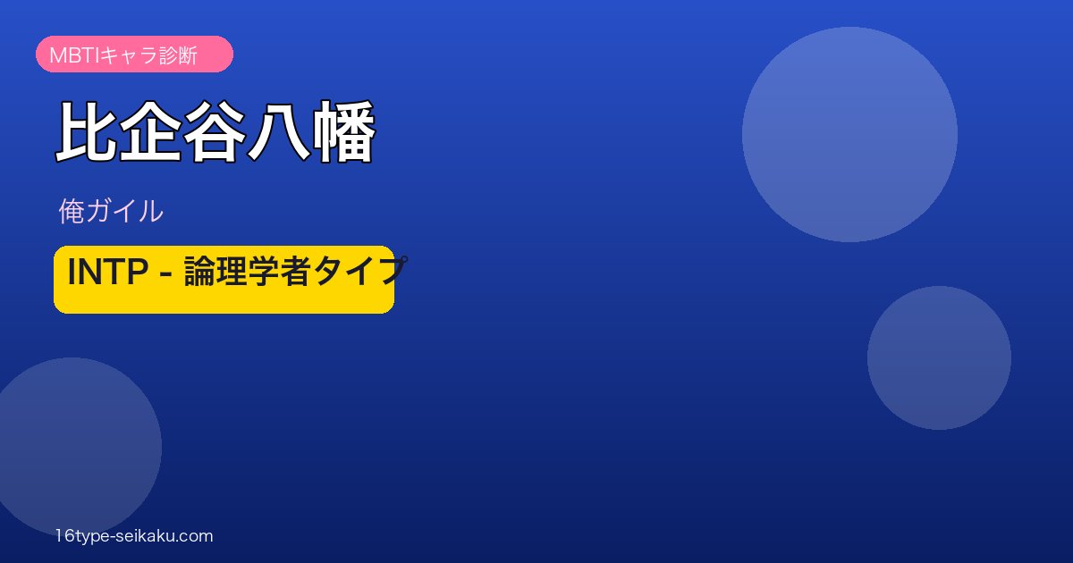 比企谷八幡 INTP アイキャッチ