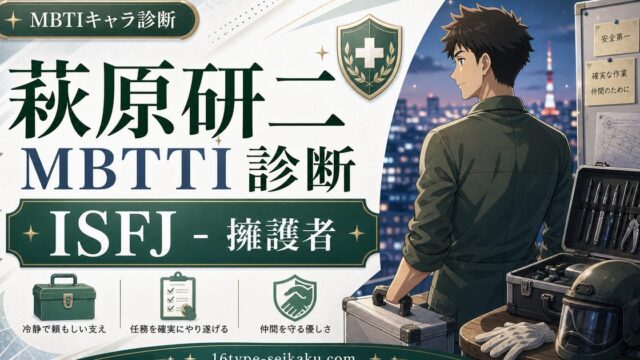 萩原研二のMBTIキャラ診断アイキャッチ画像