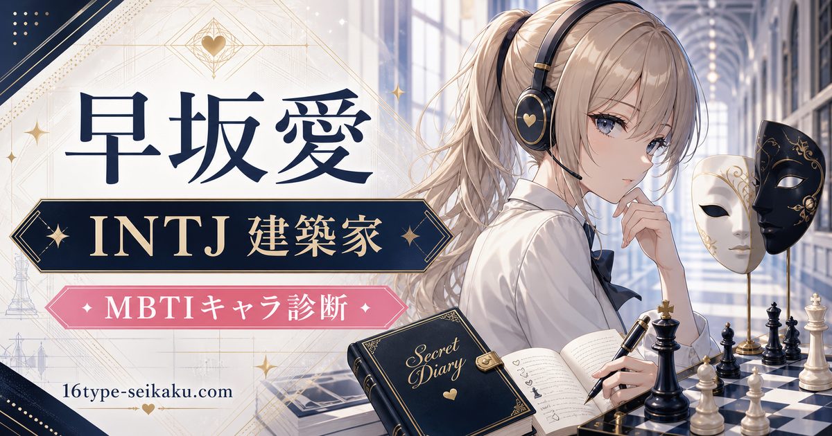 早坂愛のMBTIキャラ診断アイキャッチ画像