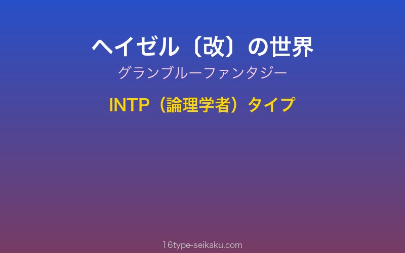 キャラクターイメージ