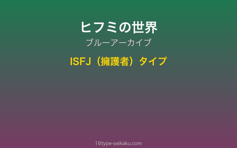 キャラクターイメージ