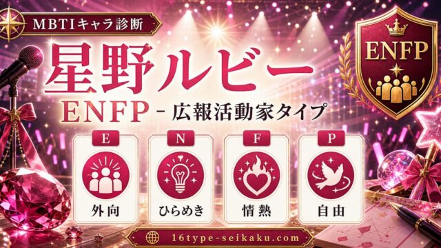 星野ルビー（【推しの子】）のMBTIキャラ診断アイキャッチ画像