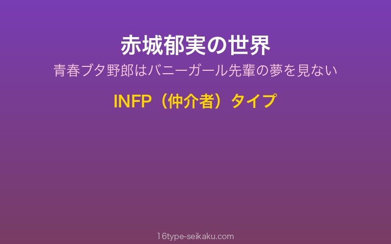赤城郁実 キャラクターイメージ