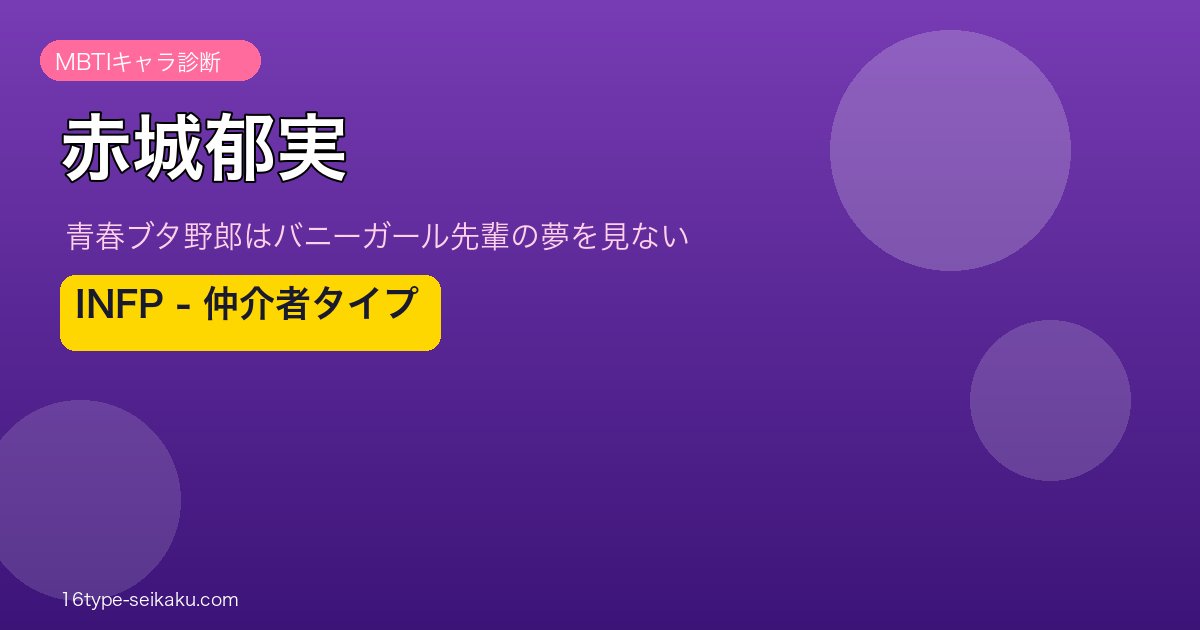 赤城郁実 INFP アイキャッチ