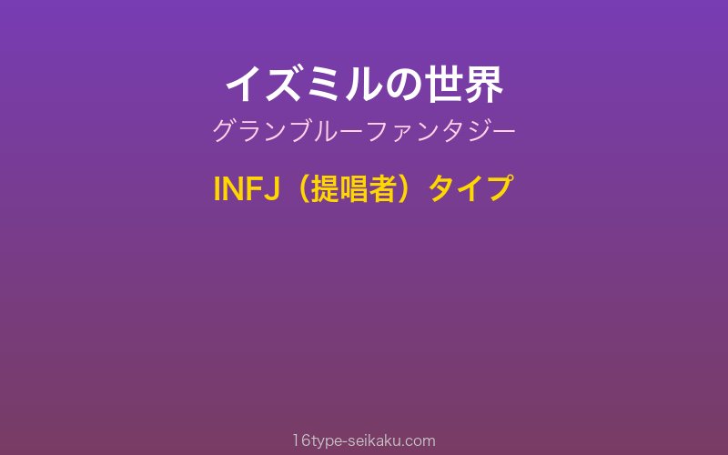 キャラクターイメージ