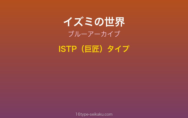 キャラクターイメージ
