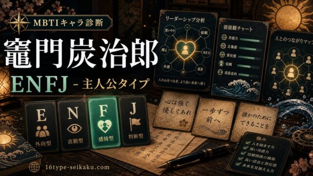 竈門炭治郎のMBTIキャラ診断アイキャッチ画像