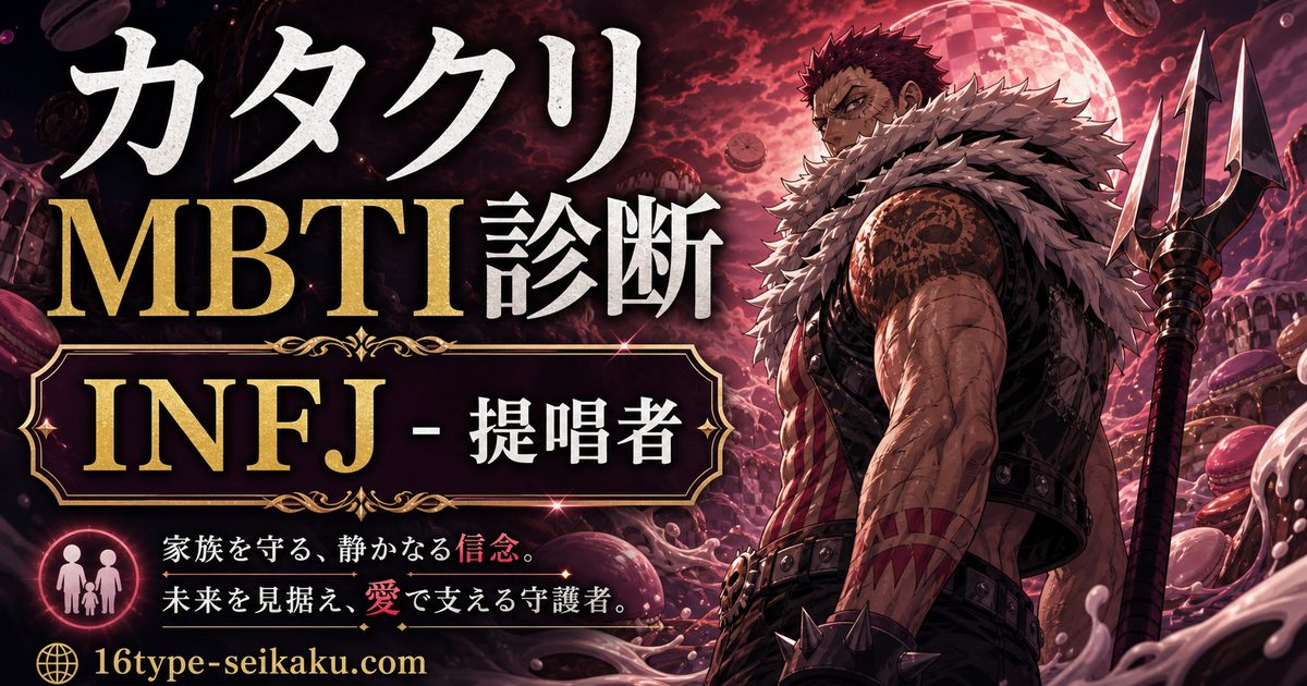 シャーロット・カタクリのMBTIキャラ診断アイキャッチ画像