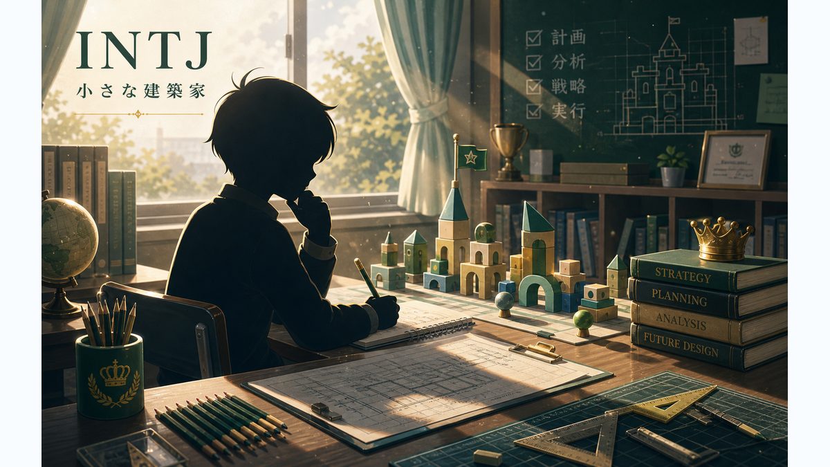 風間トオルがINTJ（建築家）タイプである理由の要点をまとめたMBTIキャラ診断インフォグラフィック
