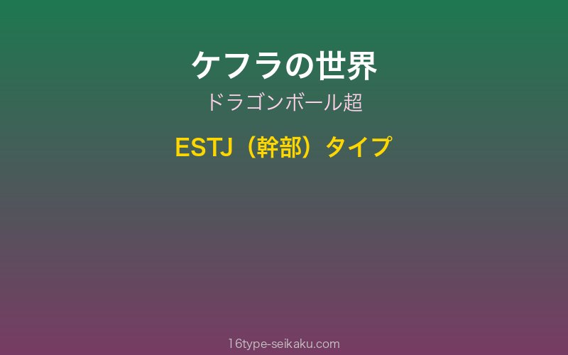 ケフラ キャラクターイメージ