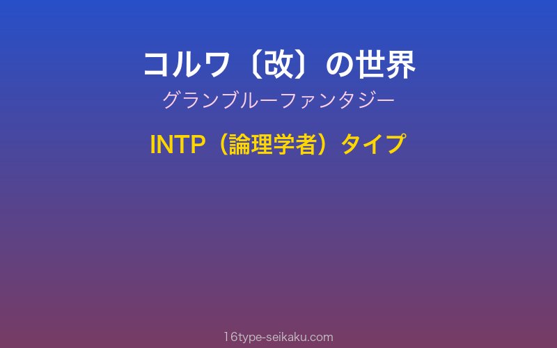 キャラクターイメージ