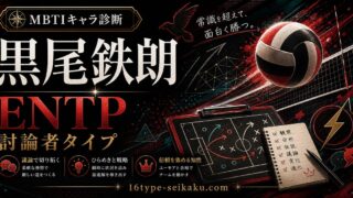 黒尾鉄朗のMBTIキャラ診断アイキャッチ画像