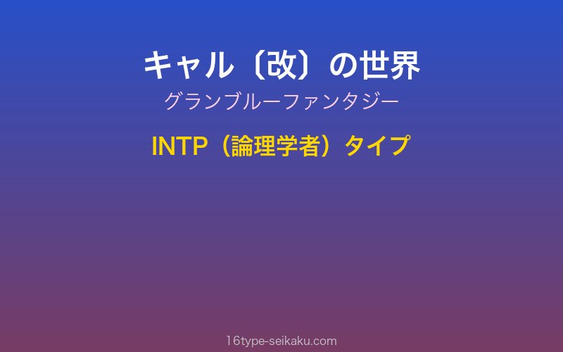キャラクターイメージ