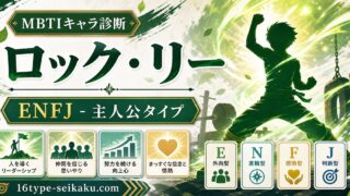 努力の天才ロック・リーのMBTIキャラ診断アイキャッチ画像